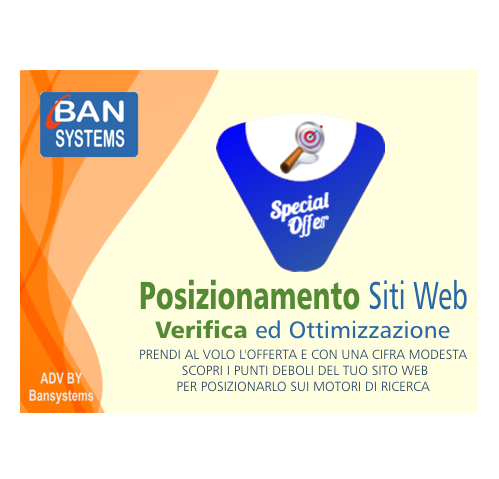 Posizionamento siti web Bansystems